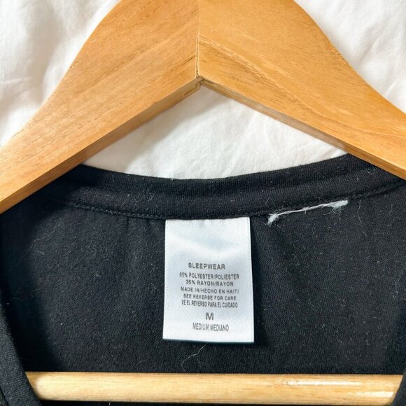 NFL Pittsburgh Steelers Black Sleep Shirt Nightgown Dress Women’s Size Medium - Picture 3 of 4